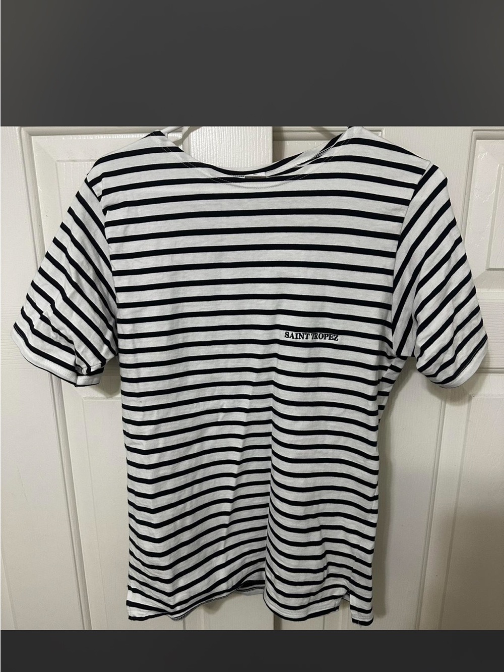 Striped 'Saint Tropez' Tee - Black & White
